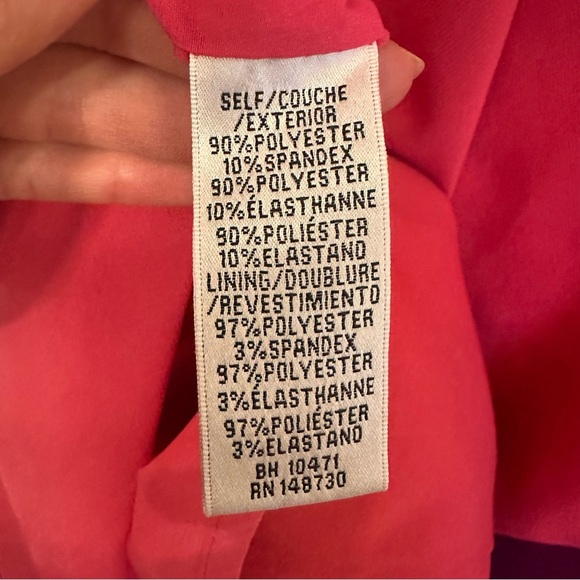 Nicole Miller Collection Colorblock Asymmetric Dress Pink Purple Mini Sz 2 - Picture 9 of 12